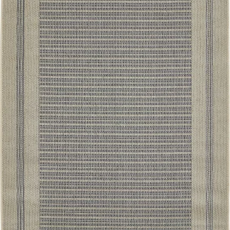 Outdoorteppich Rio creme-grau, 133 x 190 cm gestreift