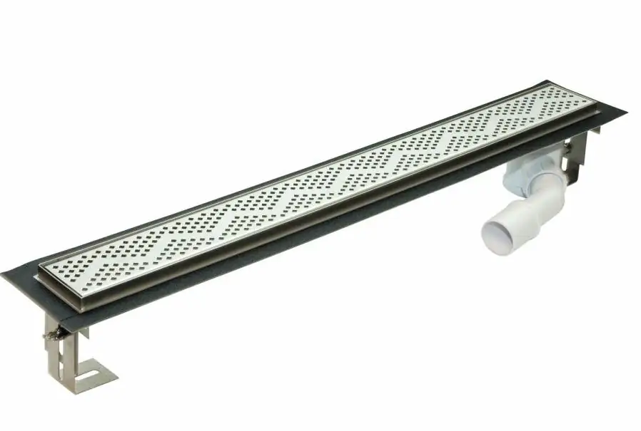 ACO Duschrinne Shark Comfort 90 cm mit Rost Länge: 90 cm