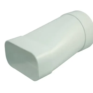Marley Übergangsstück / Mauerdurchführung für Flachkanal 150 mm, Rohranschluss Ø 125 mm