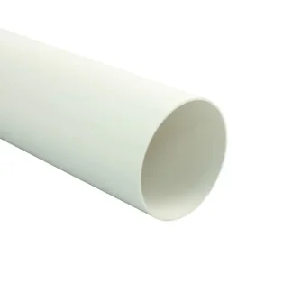 Marley Lüftungsrohr rund 1000 mm Länge, innen 100 mm Ø, weiß