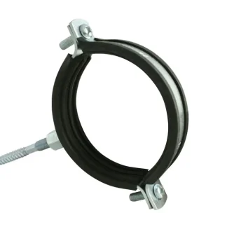 Marley HT-Rohrschelle DN 40 mit Gewindestift, 8x80 mm, schallgedämmt