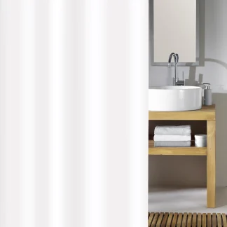 Kleine Wolke Duschvorhang Phönix weiß, 180 x 200 cm