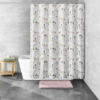 Kleine Wolke Duschvorhang Flores Multicolor, 180 x 200 cm