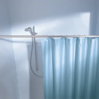 Kleine Wolke Federstange für Duschvorhänge 75 - 125 cm / Ø 2,5 cm / chrom