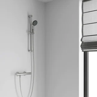 Grohe Brausestangenset Precision Start verchromt, mit Thermostat