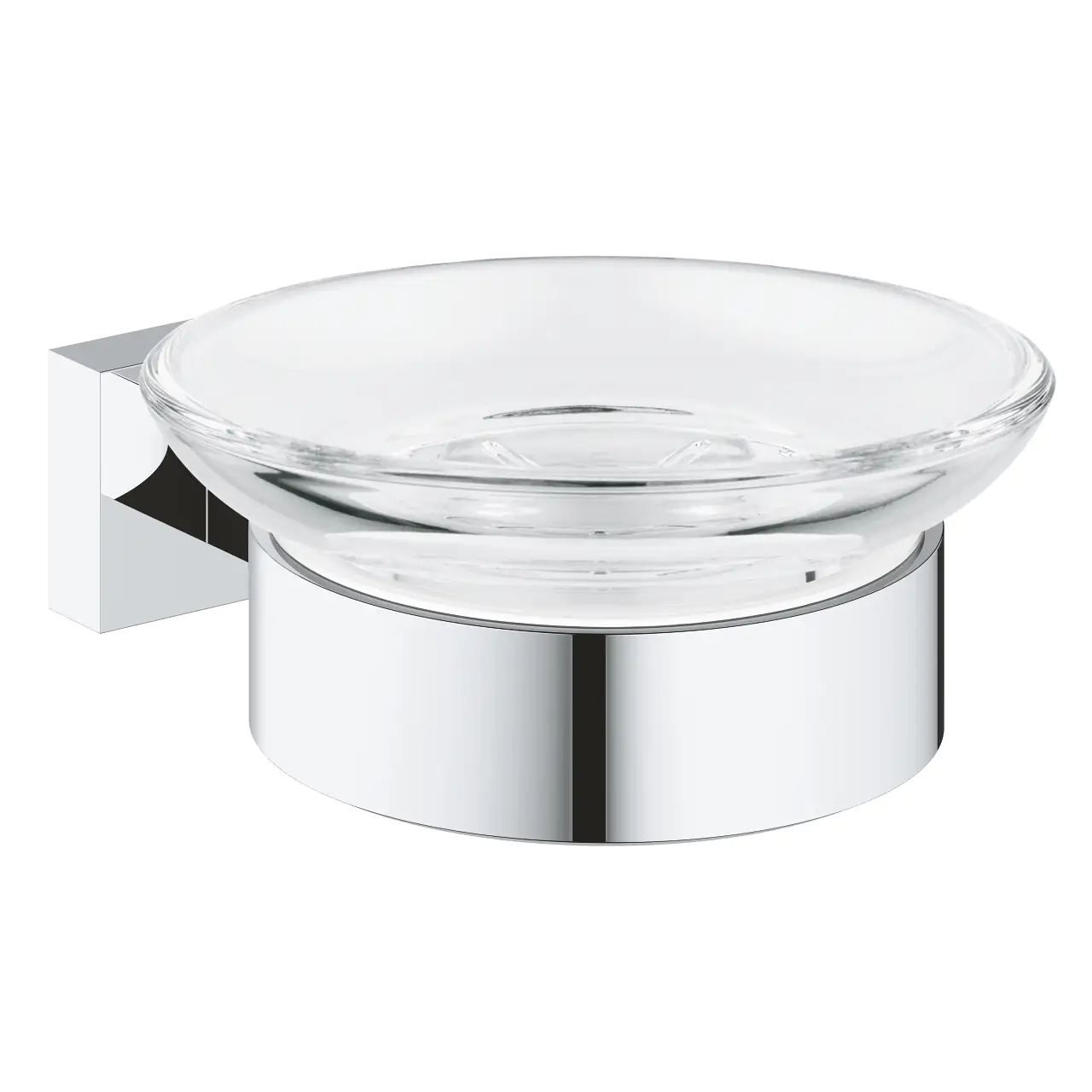 Grohe Seifenschale mit Halter Essentials Cube chrom glänzend