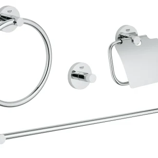 Grohe Essentials Bad-Set 4 in 1 Metall, chrom, glänzend