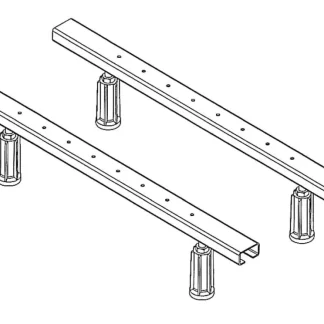 Ottofond Universal-Wannenfuß für Acrylwannen 1 Set = 2 Stück