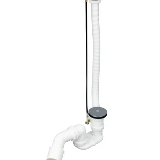 Ottofond Ab- und Überlaufgarnitur für Eckbadewannen, mit Excentergarnitur, mit Wassereinlauf