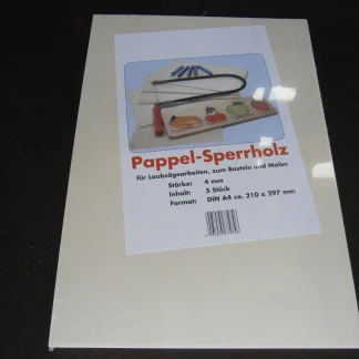 Bastelsperrholz Pappel DIN A4 29,7 x 21 cm, 4 mm