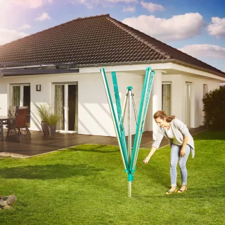 Leifheit Wäschespinne Linomatic 400 Deluxe für bis zu 4 Waschladungen