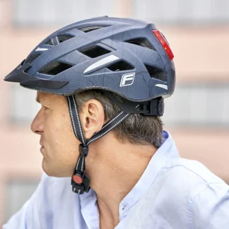 Fischer Fahrradhelm Urban Plus Brooklyn L/XL  schwarz matt