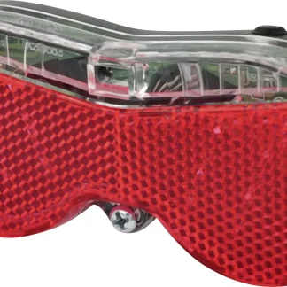 Fischer LED Rückleuchte Batterie für Gepäckträger mit Z-Reflektor