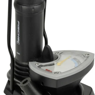 Fischer Standfußpumpe mit Manometer