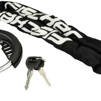 Fischer Rahmenringschloss mit Gliederkette Schlüssel