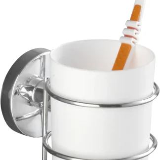 Wenko Vacuum-Loc Zahnputzbecher Milazzo chrom