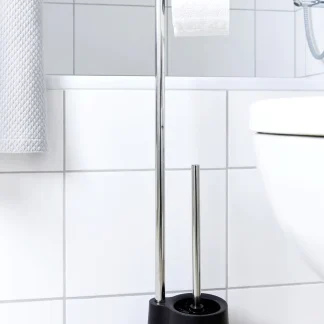 Wenko Stand WC-Garnitur Avola schwarz
