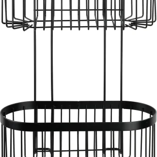 Wenko Wandregal Classic Plus Black, 2 Etagen