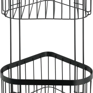 Wenko Eckregal Classic Plus Black 2 Ablagen