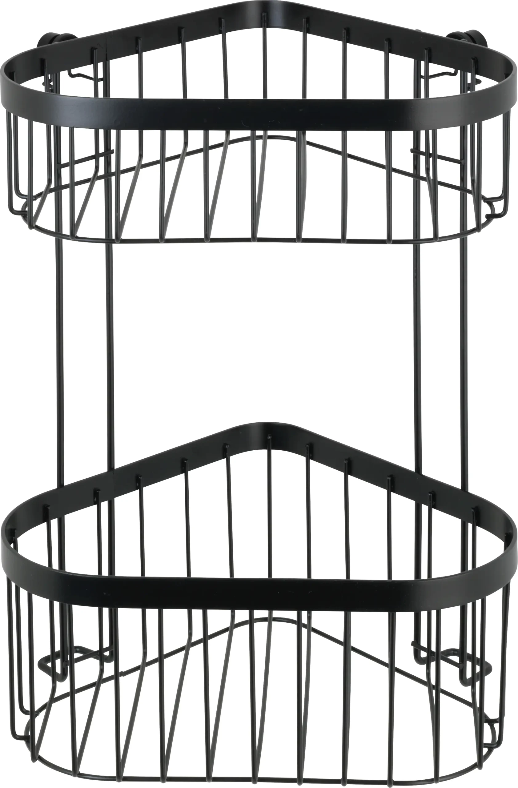 Wenko Eckregal Classic Plus Black 2 Ablagen