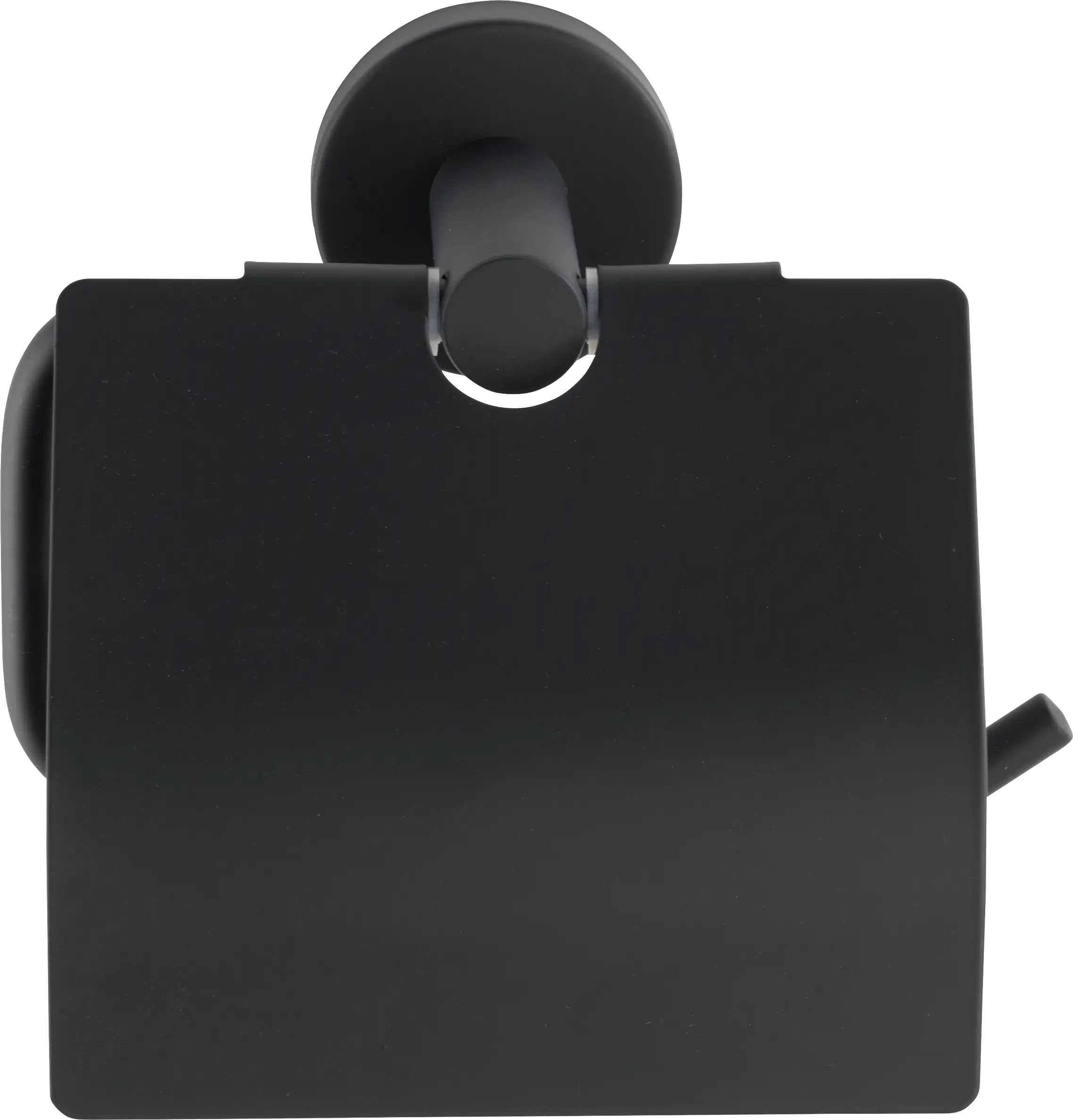 Wenko Papierrollenhalter Bosio Black matt mit Deckel
