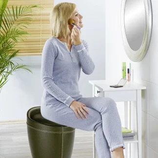 Wenko Wäschesammler Candy in Lederoptik 20 l, braun