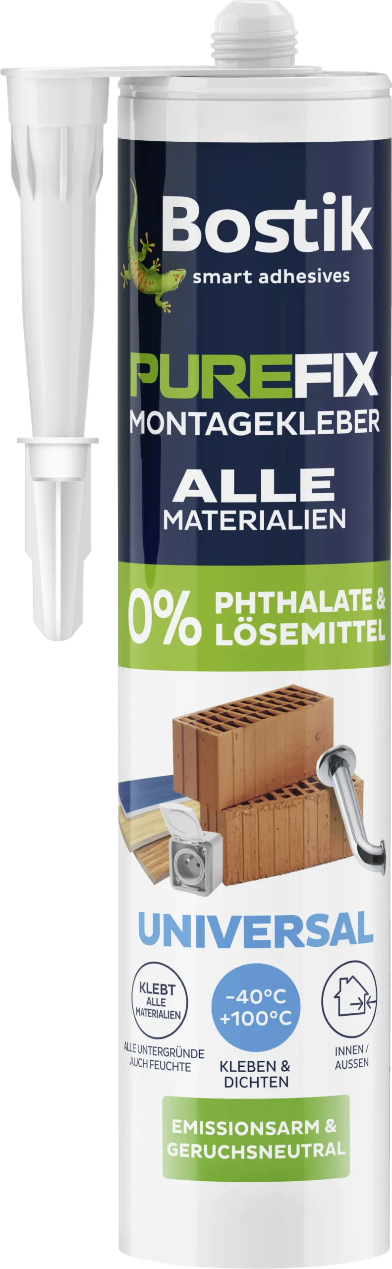 Bostik Purefix Montagekleber Universal weiß 460 g