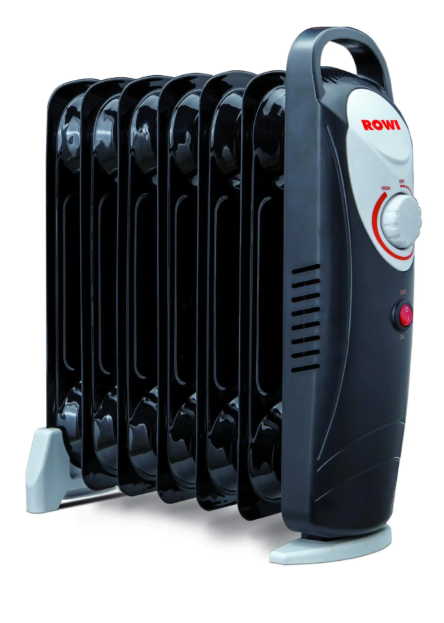 Rowi Ölradiator 7 Rippen HOR 800/7/2 Mini schwarz
