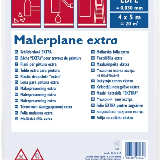 Color Expert Bauplane LDPE 30 my 4 x 5 m 20 m², transluzent