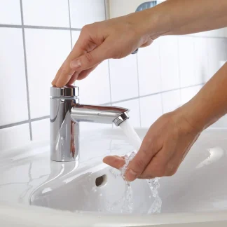 Kaltwasserarmatur Selbstschluss-Standventil Petit verchromt