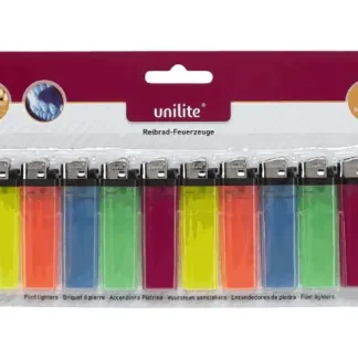 Unilite Reibradfeuerzeuge 10er Blister