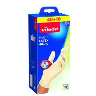 Vileda Multi Latex Einmalhandschuhe 40+10 M/L