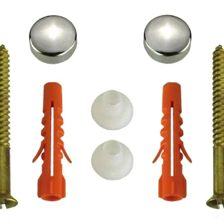 WC-Befestigung - für Stand WC mit Kappen / weiß