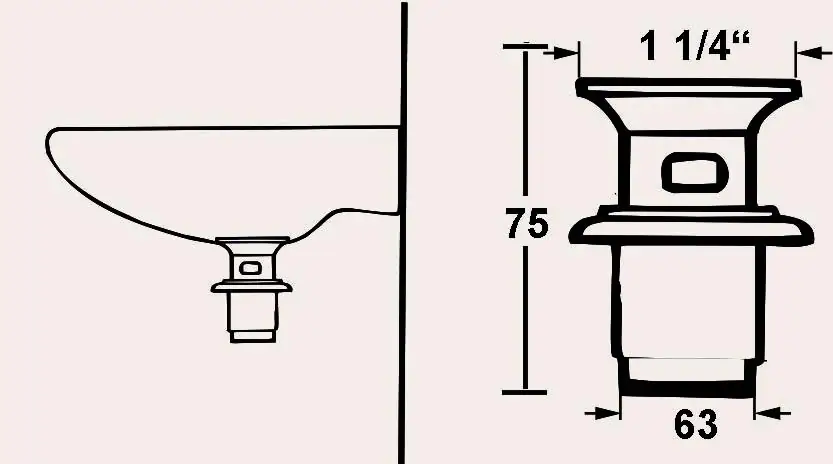 Cornat Ablaufgarnitur Permanentablauf 1 1/4" Siebventil, verchromt