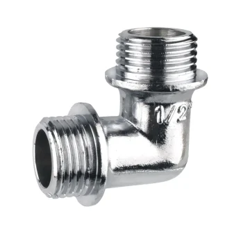 Cornat Winkel messing verchromt 1/2" Außengewinde