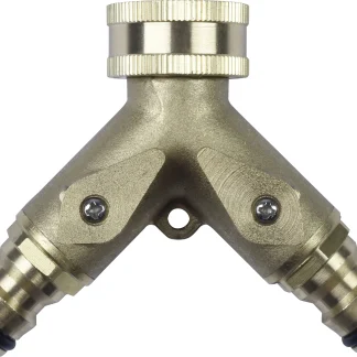 Cornat Y-Verteilerstück mit 2 Kugelhähnen IG 3/4"