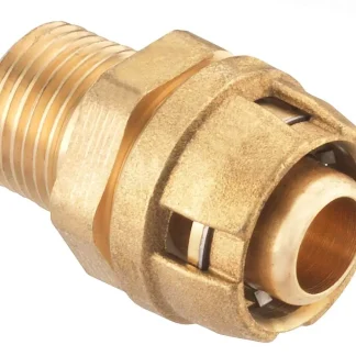 Cornat Steck-Kupplung komplett Messing, ø 20 mm, 1/2" AG