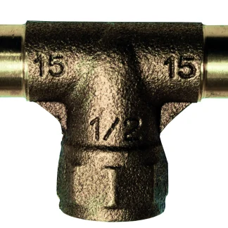 Cornat Press-T-Stück Kupfer, ø 15 mm - 1/2" IG