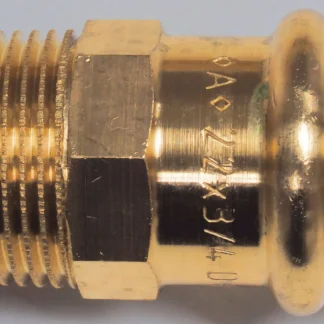 Cornat Press-Übergangs-Nippel Rotguss, ø 22 mm, 3/4" AG