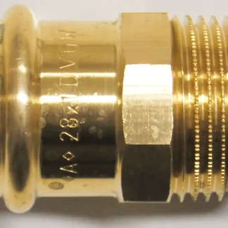 Cornat Press-Übergangs-Nippel Rotguss, ø 28 mm, 1" AG