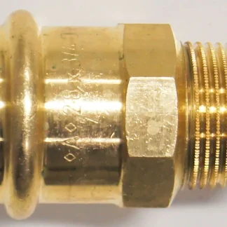 Cornat Press-Übergangs-Nippel Rotguss, ø 28 mm, 3/4" AG