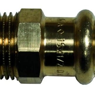 Cornat Press-Übergangs-Nippel Rotguss, ø 15 mm, 1/2" AG, 10 Stück