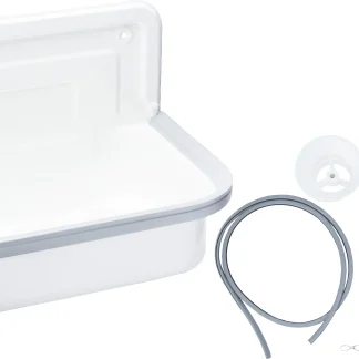 Stahl Ausgussbecken Alape mit Zubehör-Set
