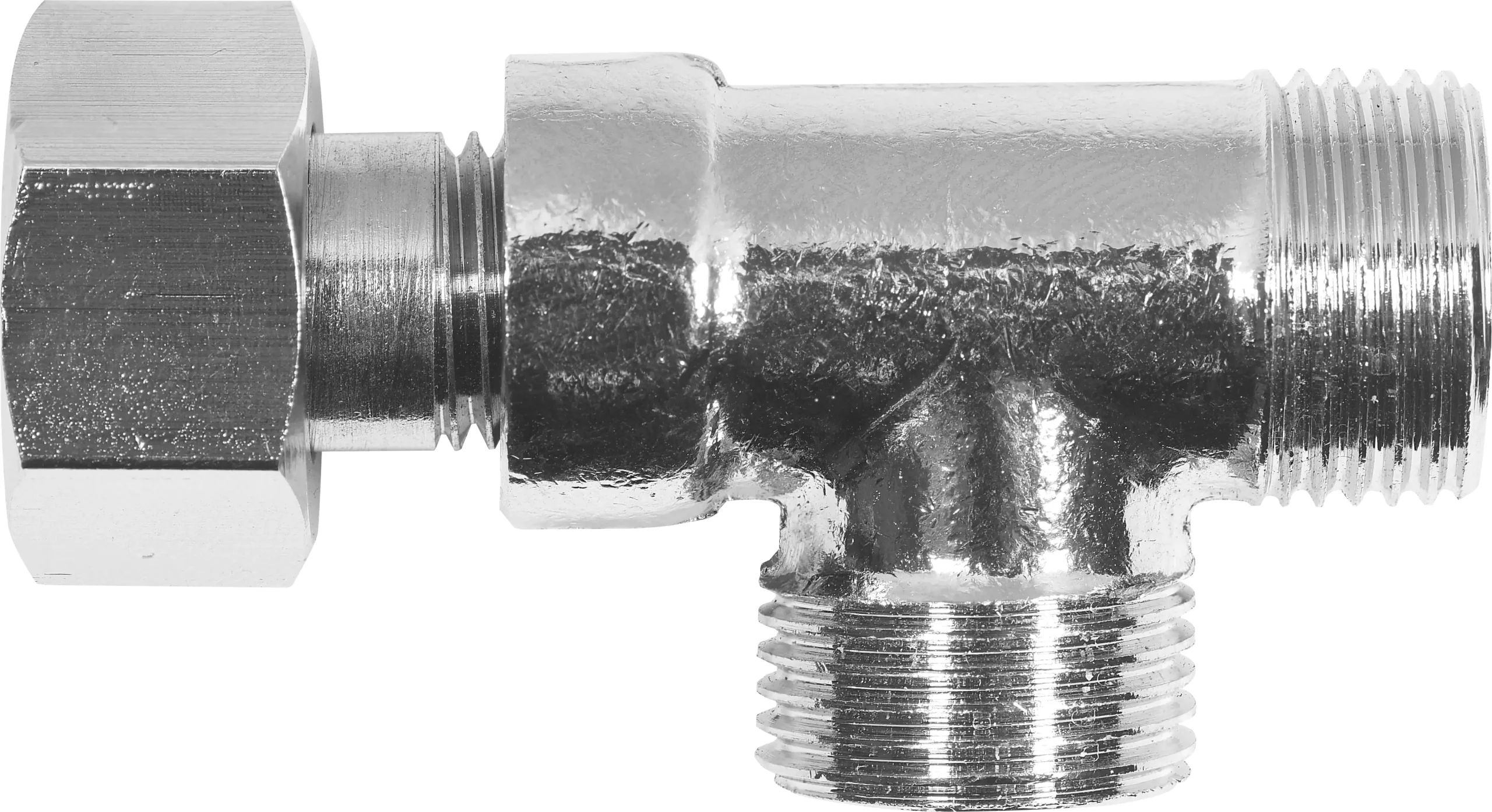 Cornat T-Stück verchromt 3/8" IG 3/8" AG x ø 10 mm