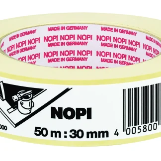 NOPI Flachkreppband 50 m x 30 mm, hellbeige