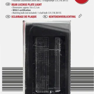 LAS Kennzeichenbeleuchtung 96x53mm für Anhänger