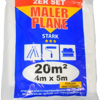JUFOL Abdeckplane 2-er Set 2 mal 4 x 5 m, transparent