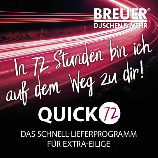 Breuer Elana 6 Pendeltür für Seitenwand 100 x 200, Alu silber matt, links oder rechts