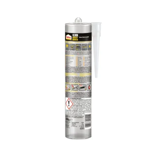 Pattex Montagekleber Kleben statt Bohren Kristallklar 290 g Kartusche, transparent