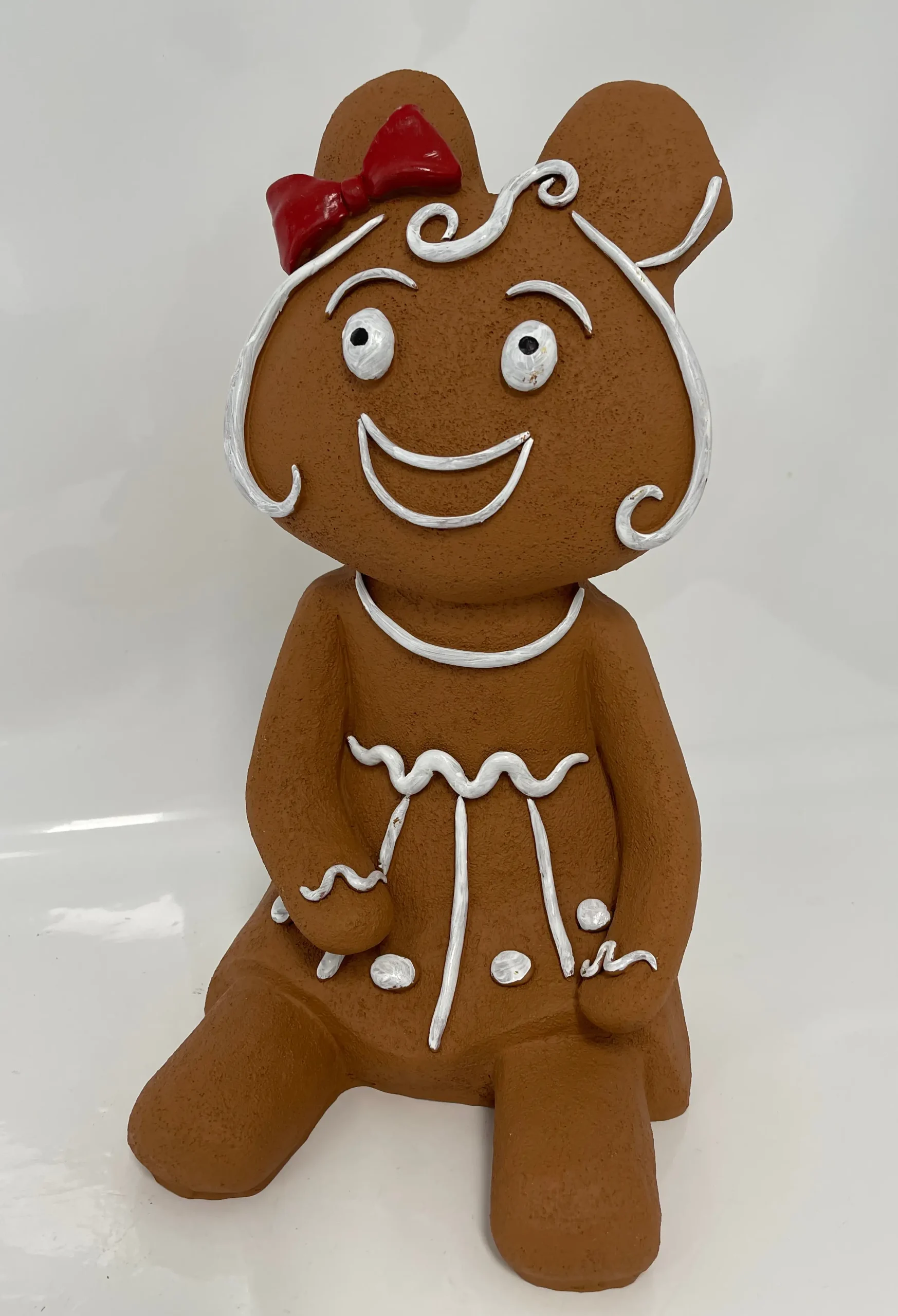 Dekofigur Lebkuchenfrau sitzend 46 x 25 x 21 cm
